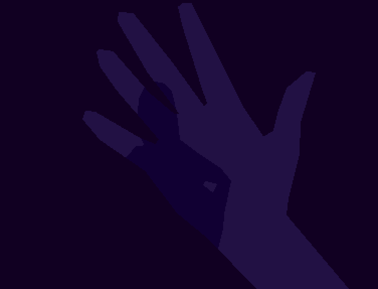 The hand sequence — two-bit duotone, copper-managed